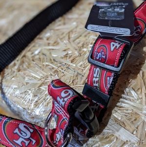 Free NWT San Francisco 49ers Large Dog Collar